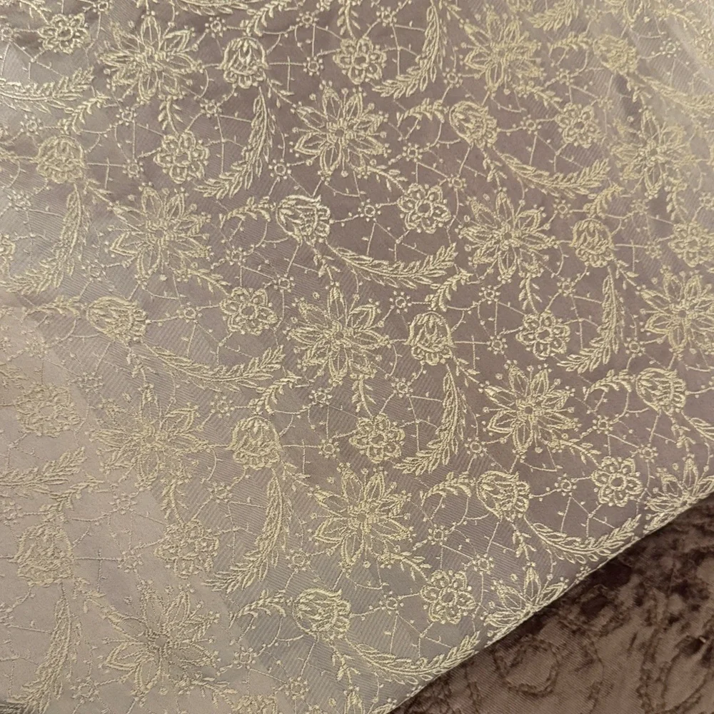 Luxurious Cream and Brown Comforter Set
